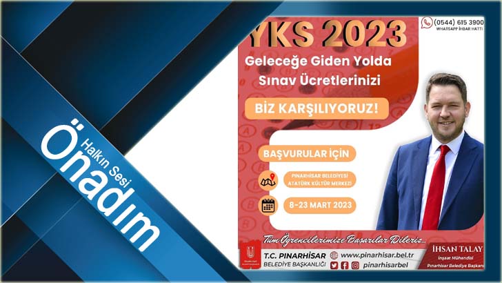 Pınarhisar Belediyesi bu senede öğrencilerin sınav ücretlerini karşılıyor