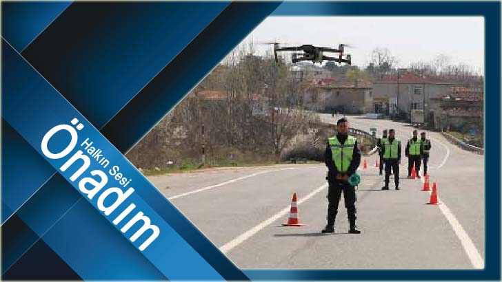 Jandarmadan drone ile trafik denetimi
