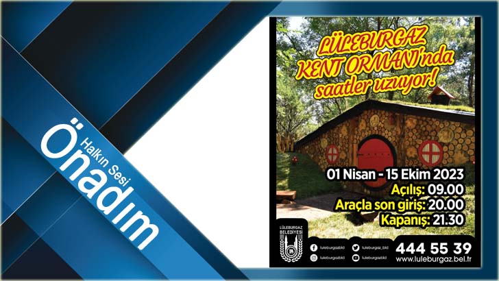 Lüleburgaz Kent Ormanı ziyaretçilerini bekliyor