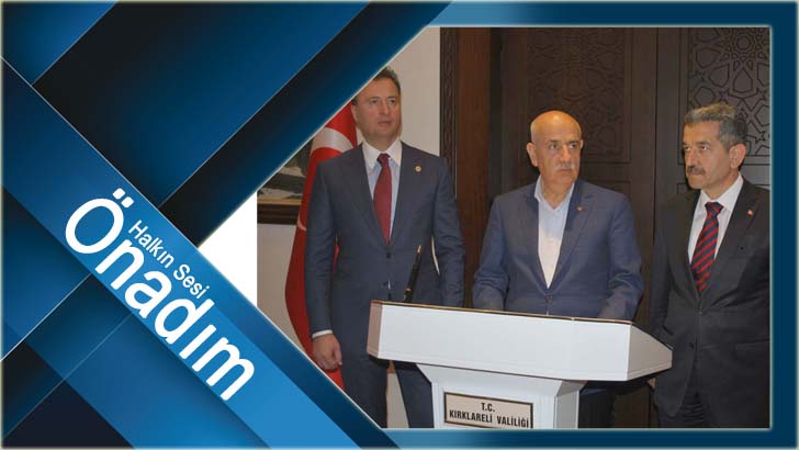 Bakan Kirişçi Kırklareli'nde