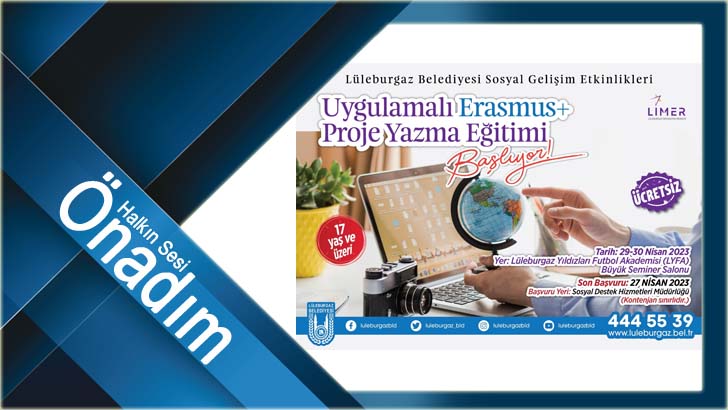 Lüleburgaz Belediyesi “Uygulamalı Erasmus Proje Yazma Eğitimi