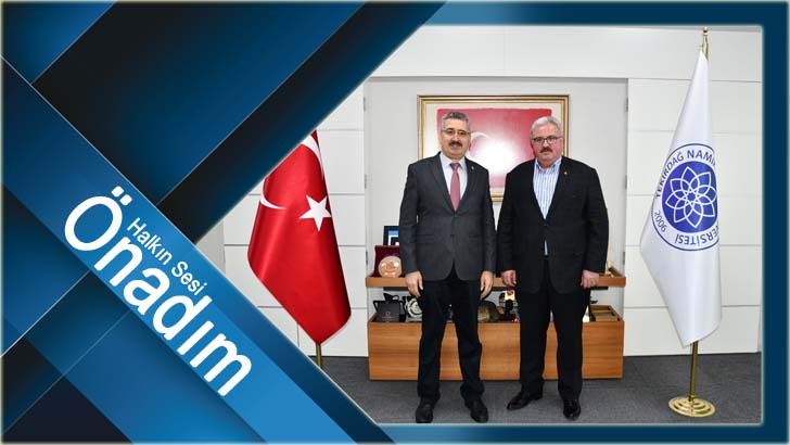 Rektör Şahin'e ziyaretler sürüyor