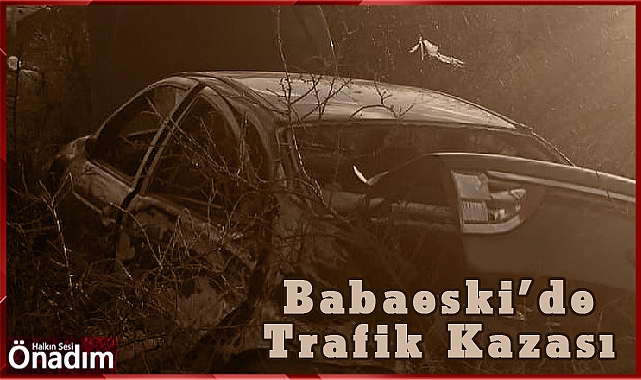 Babaeski'de trafik kazası: 2 yaralı