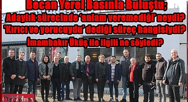 Becan'dan Adaylık Süreci İle İlgili Flaş Açıklamalar!