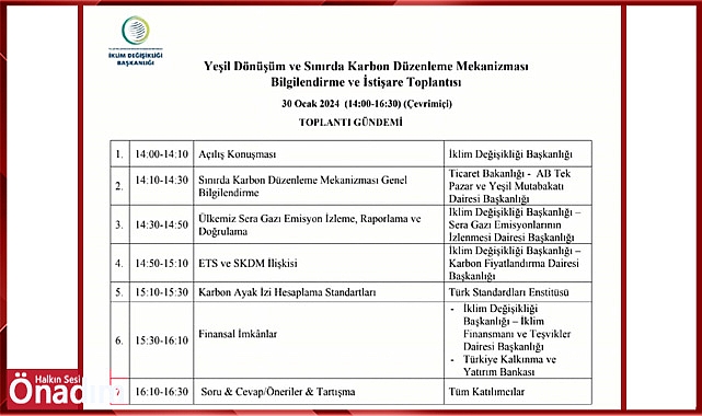 Bilgilendirme ve İstişare Toplantısı Gerçekleşti