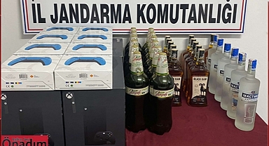 Gümrük Kaçağı İçkilere El Konuldu