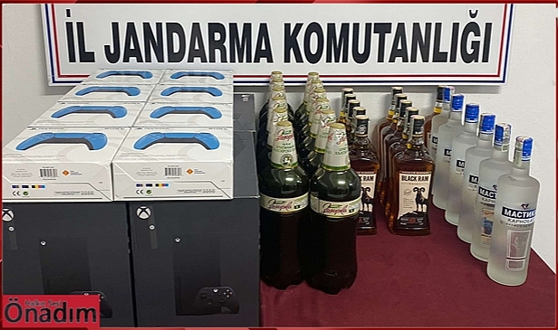 Gümrük Kaçağı İçkilere El Konuldu