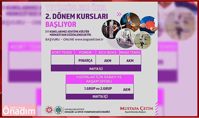 Kapaklı'da vatandaşlar spora doyacak