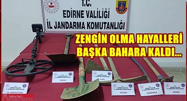 Lalapaşa’da Definecilere Suçüstü