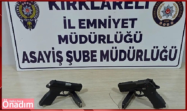 Ruhsatsız silahlar ele geçirildi