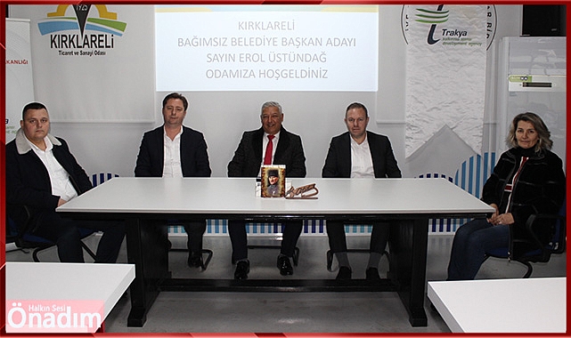 Bağımsız Belediye Başkan Adayı Erol Üstündağ’dan KTSO ziyareti