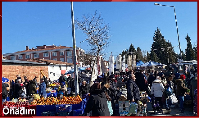 Cumartesi Pazarı’nı da yoğunluk hakimdi