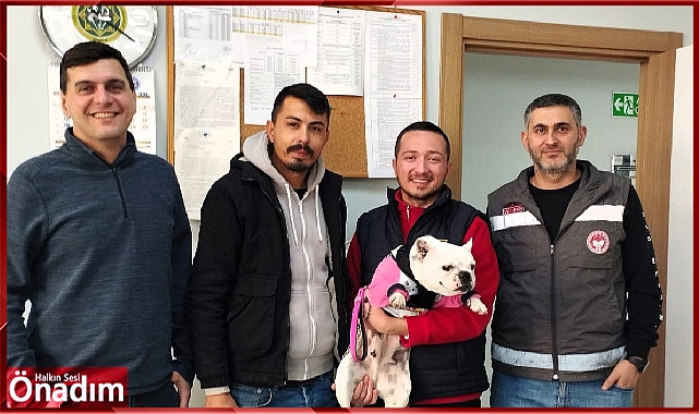 Kayıp köpek sahibine kavuştu