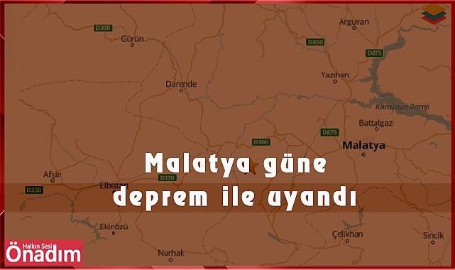 Malatya güne deprem ile uyandı