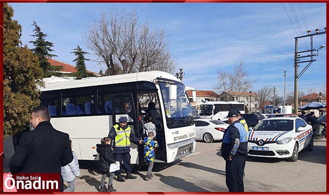 Okul Servisleri Denetleniyor