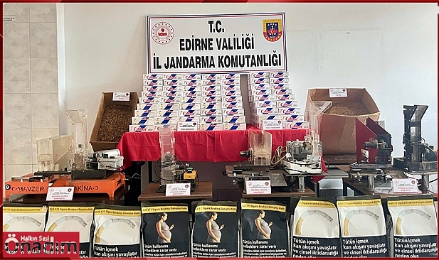 Uzunköprü’de Kaçak Sigara Baskını