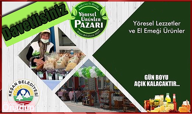 Yöresel Ürünler Pazarı Keşan’da