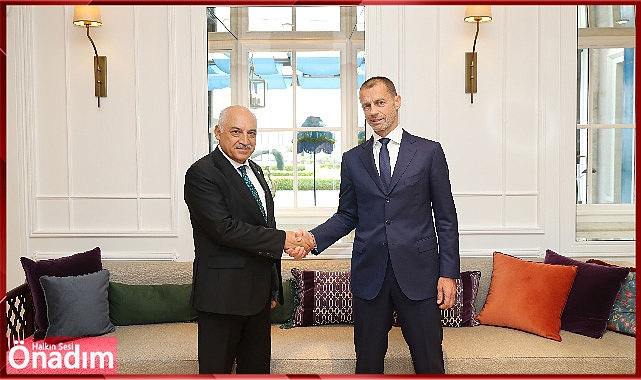 Başkan Büyükekşi, UEFA Başkanı Čeferin ile Bir Araya Geldi