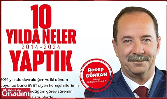 Başkan Recep Gürkan, Görev Süresi Boyunca Yaptığı Çalışmaları Anlatacak