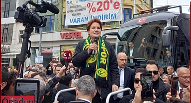 İYİ Parti Lideri Akşener Uzunköprü'de Halka Hitap Etti