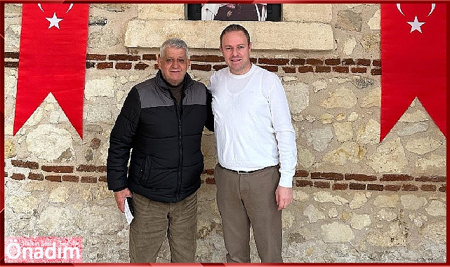 Kırklareli TSO Başkanı Soner Ilık, Karahıdır Mahallesi Muhtarı Reşat Vardar'ı ağırladı