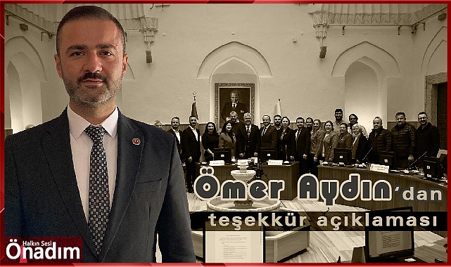 Ömer Aydın'dan teşekkür açıklaması