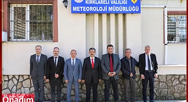 Vali Ekici Meteoroloji İl Müdürlüğü’ndeydi