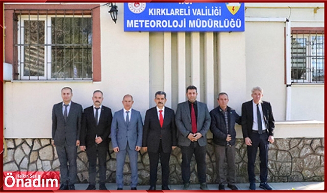 Vali Ekici Meteoroloji İl Müdürlüğü’ndeydi