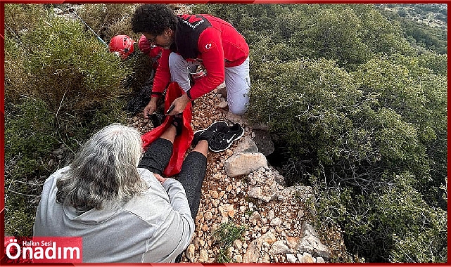 Yürüyüşe çıkan turist mahsur kaldı