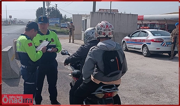 Jandarma Trafikten Motosiklet Grubuna Hem Denetim Hem Uyarı