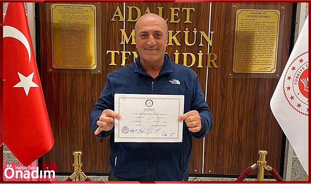 Kadıköy Muhtarı Mazbatasını aldı