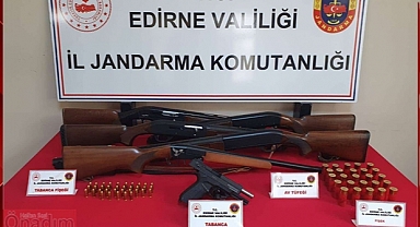 Keşan'da Bir Evde Yapılan Aramada Cephane Çıktı