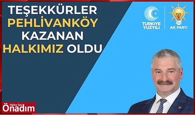 Pehlivanköy'ün tercihi Gündüz Hoşgör oldu