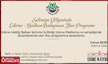 Selimiye Gölgesinde İftar Programı