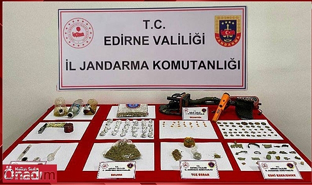 Uzunköprü’de Tarihi Eser ve Uyuşturucu Tacirlerine Şok Baskın!