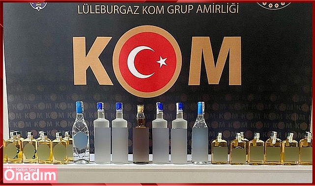 27,4 Litre Kaçak İçki Ele Geçirildi