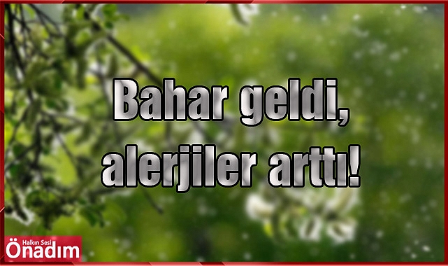Bahar geldi, alerjiler arttı!