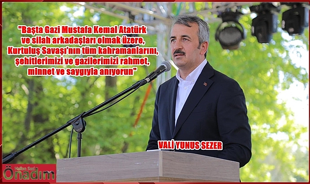 Edirne Valisi Sezer’den 19 Mayıs Atatürk’ü Anma, Gençlik ve Spor Bayramı Mesajı