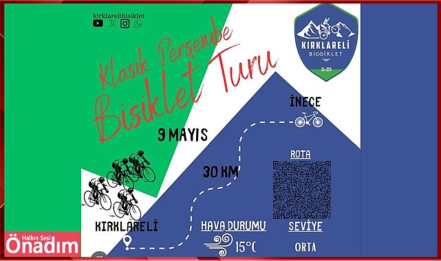Kırklareli Bisiklet Grubu, Klasik Perşembe Bisiklet Turu için Pedalları Çevirecek
