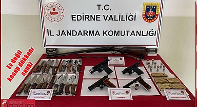 KOM Şubenin Havsa’daki Operasyonunda Evden Adeta Cephanelik Çıktı!