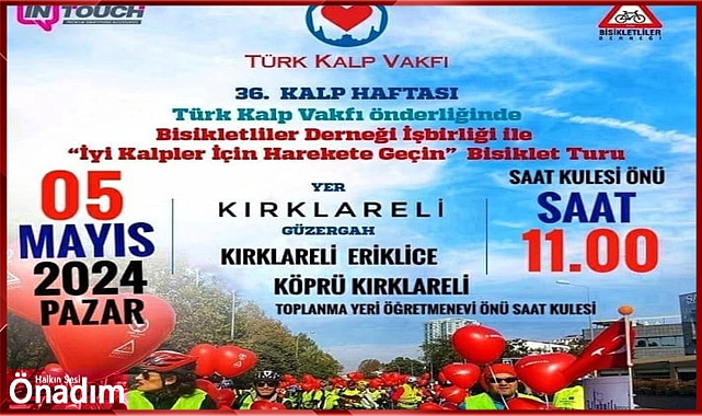 Pedallar kalp sağlığı için çevrilecek
