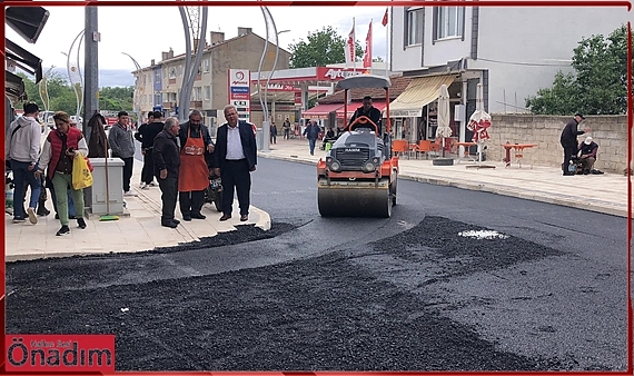 Süloğlu’nda Çarşı ve Meydana Sıcak Asfalt Uygulaması Yapıldı