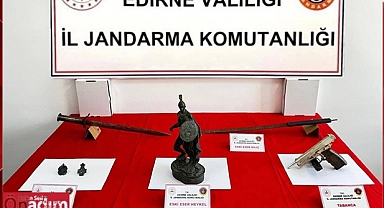 Uzunköprü’de Tarihi Minyatür Figürler Ele Geçirildi