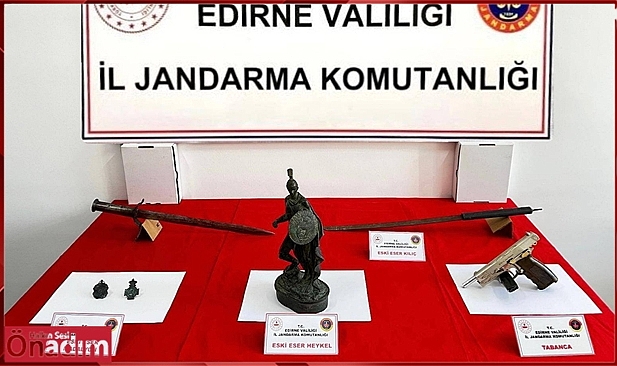Uzunköprü’de Tarihi Minyatür Figürler Ele Geçirildi