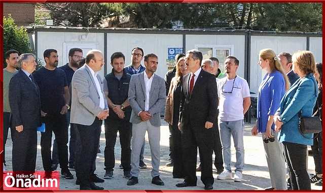 Vali Ekici okul inşaatını inceledi