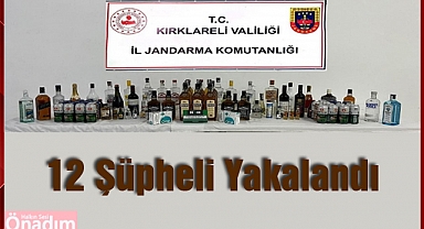 12 Şüpheli Yakalandı
