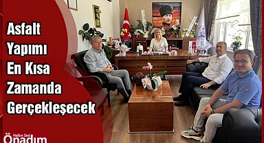 Asfalt Yapımı En Kısa Zamanda Gerçekleşecek
