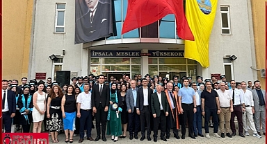 İpsala Meslek Yüksek Okulunda Mezuniyet Coşkusu