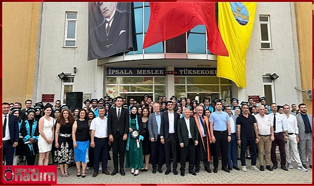 İpsala Meslek Yüksek Okulunda Mezuniyet Coşkusu