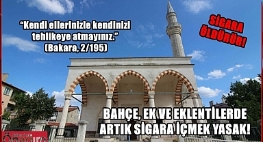Pilot Uygulama Başlatıldı O Camii ‘Tütünsüz Camii’ İlan Edildi